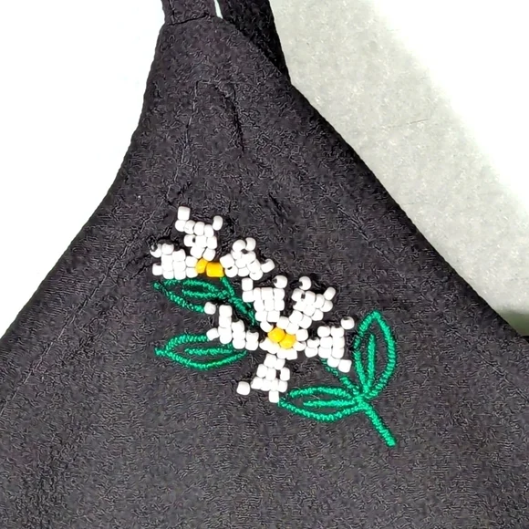 Topshop Floral Beaded Camisole Sz 4 - Picture 3 of 5